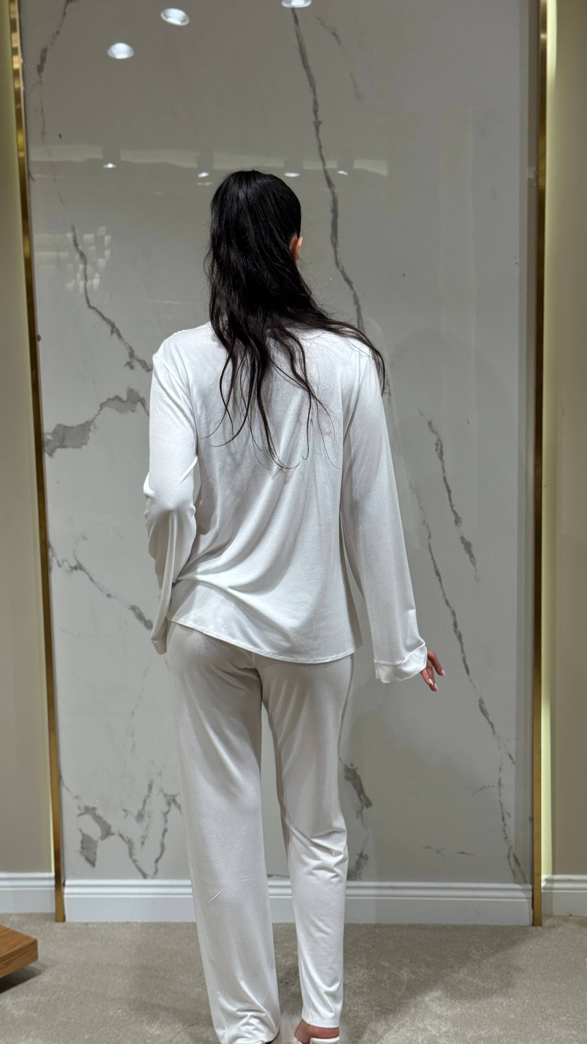 Saten Sabahlık - Dantel Detaylı 6'lı Set Takım