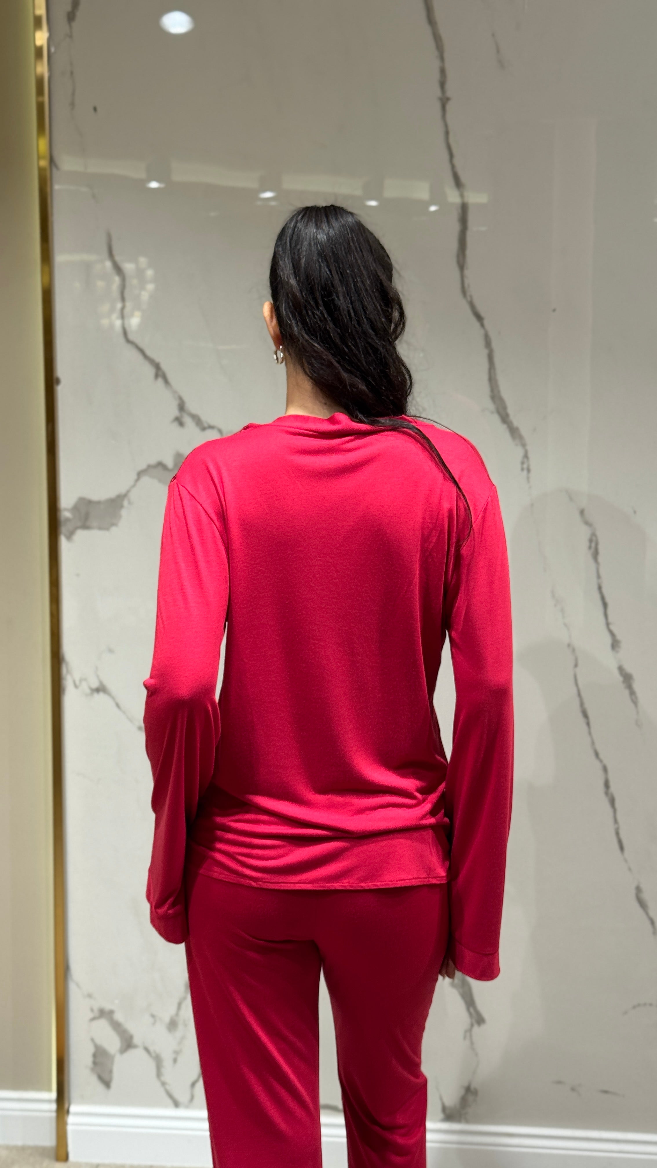 Saten Sabahlık - Dantel Detaylı 6'lı Set Takım