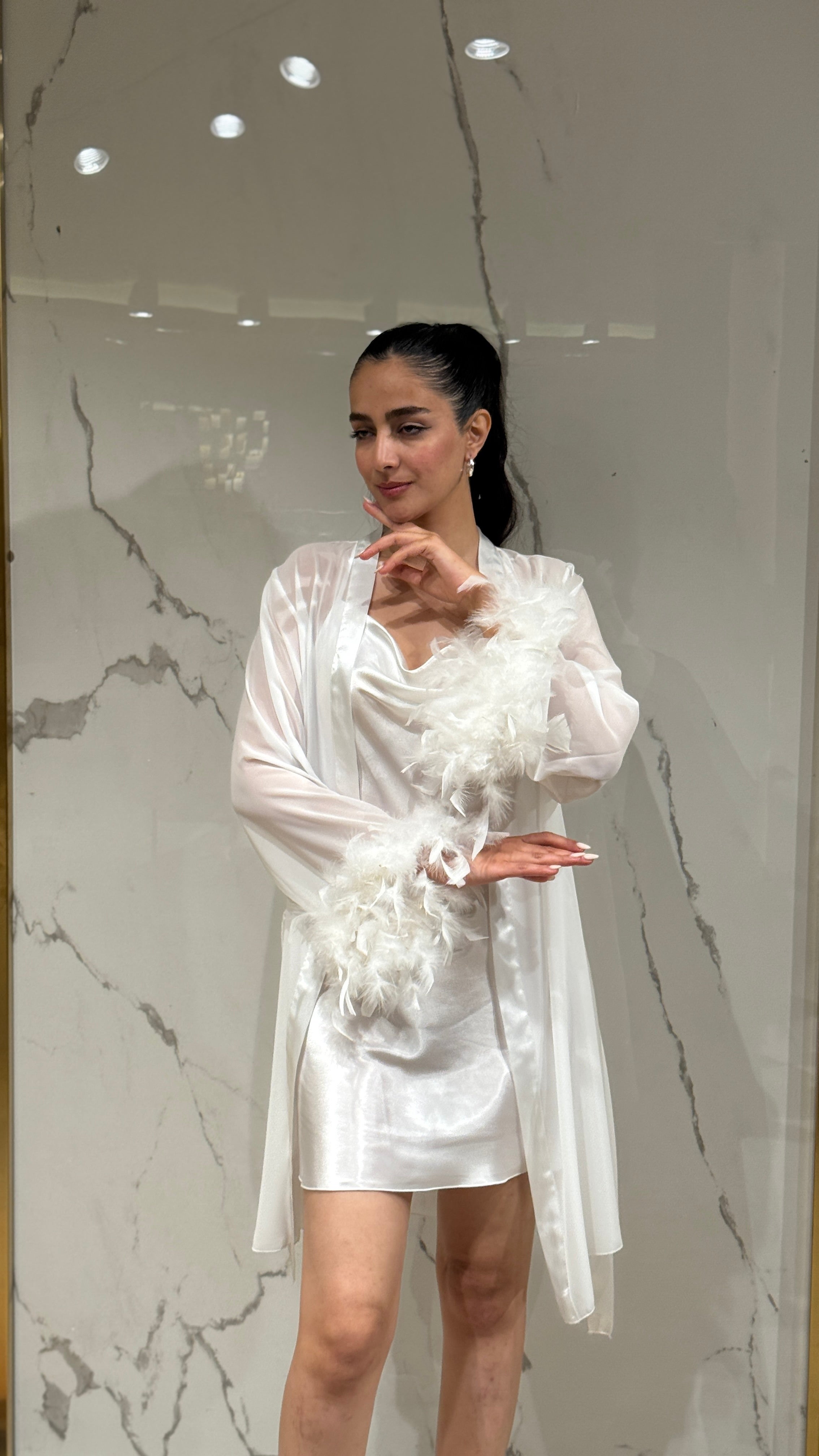 Saten Sabahlık 6'lı Set Takım