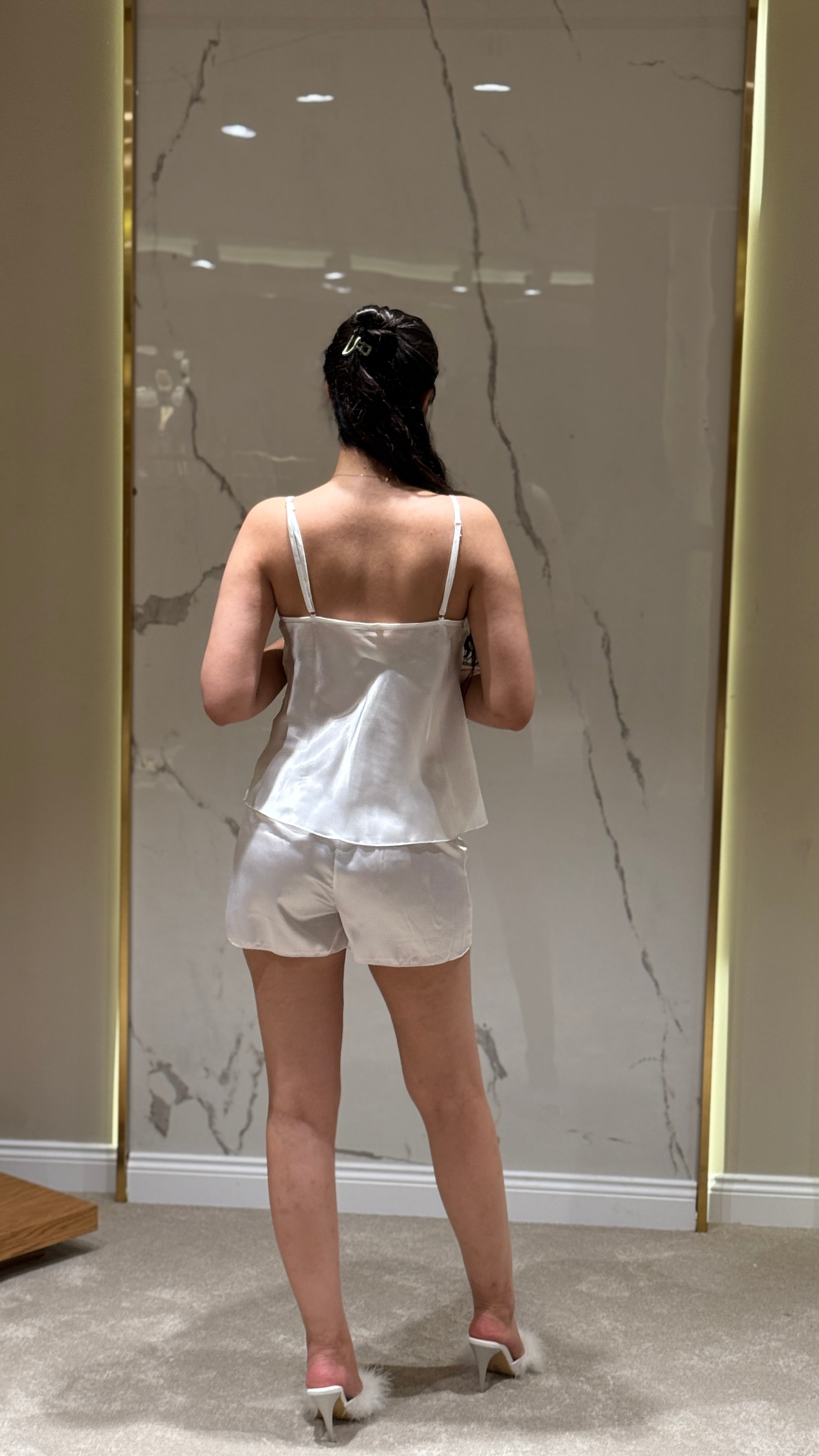 Dantel Detaylı Beyaz Sabahlık 6'lı Set