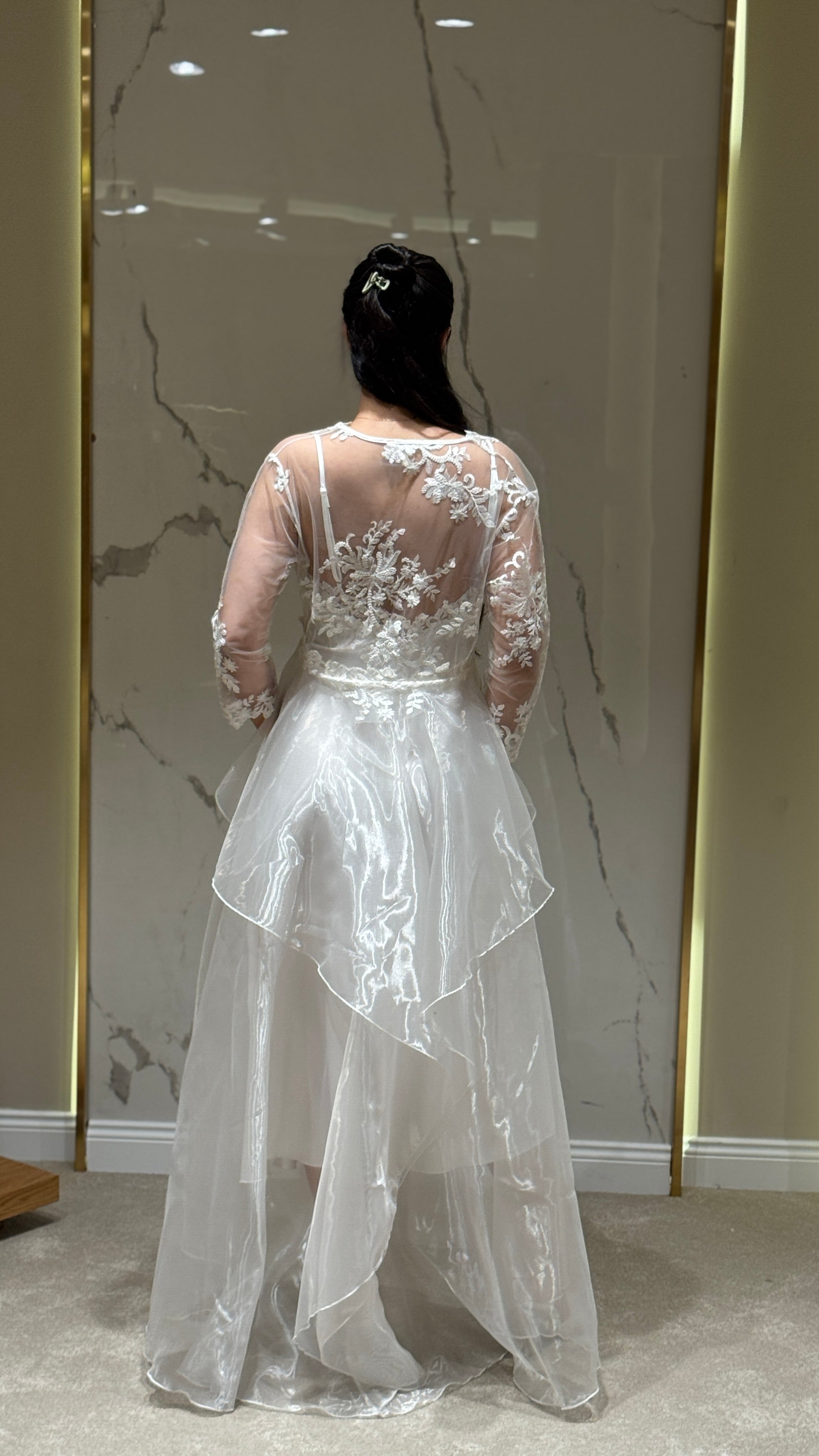 Dantel Detaylı Beyaz Sabahlık 6'lı Set