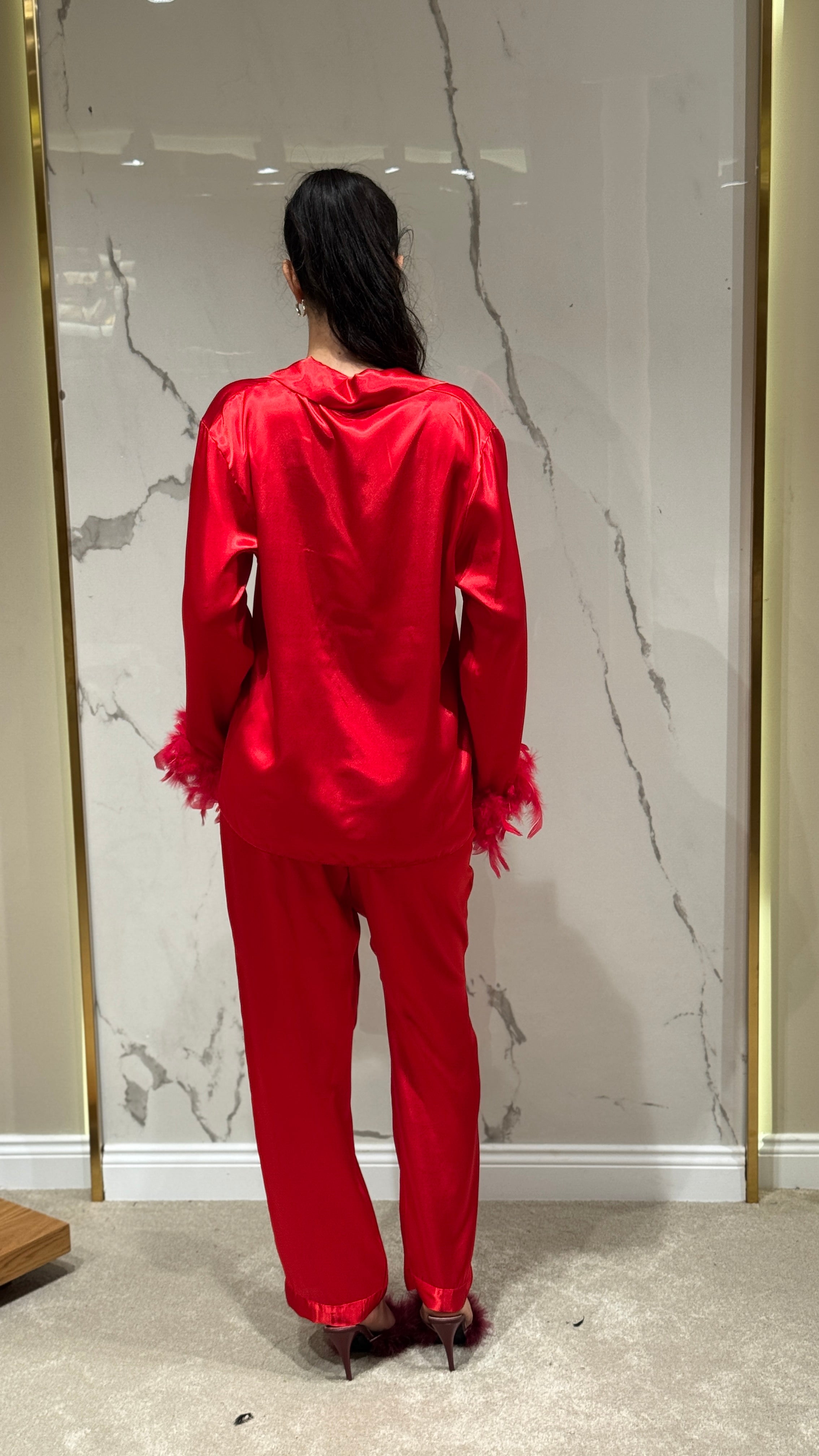 Saten Sabahlık 6'lı Set Takım