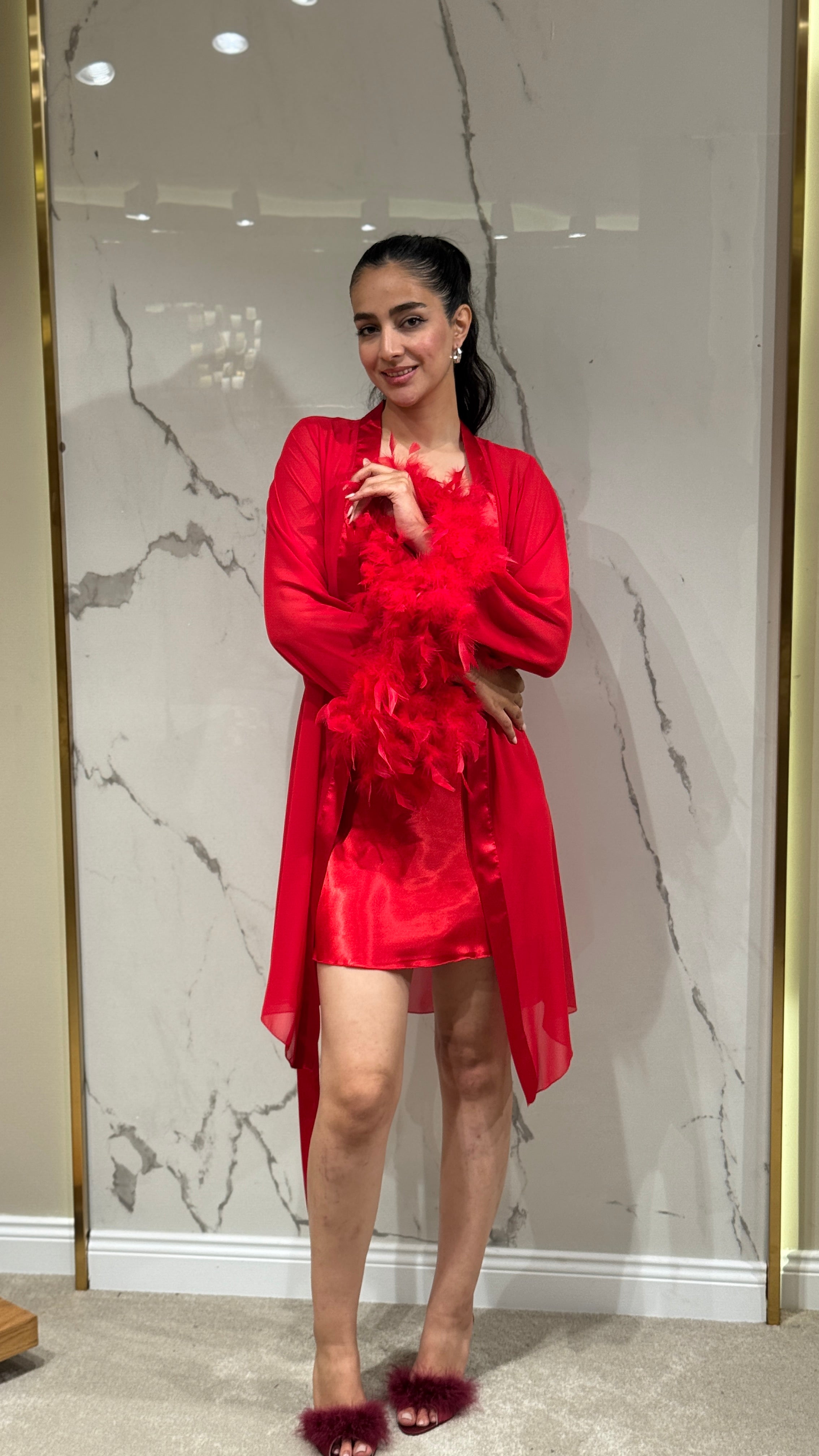 Saten Sabahlık 6'lı Set Takım