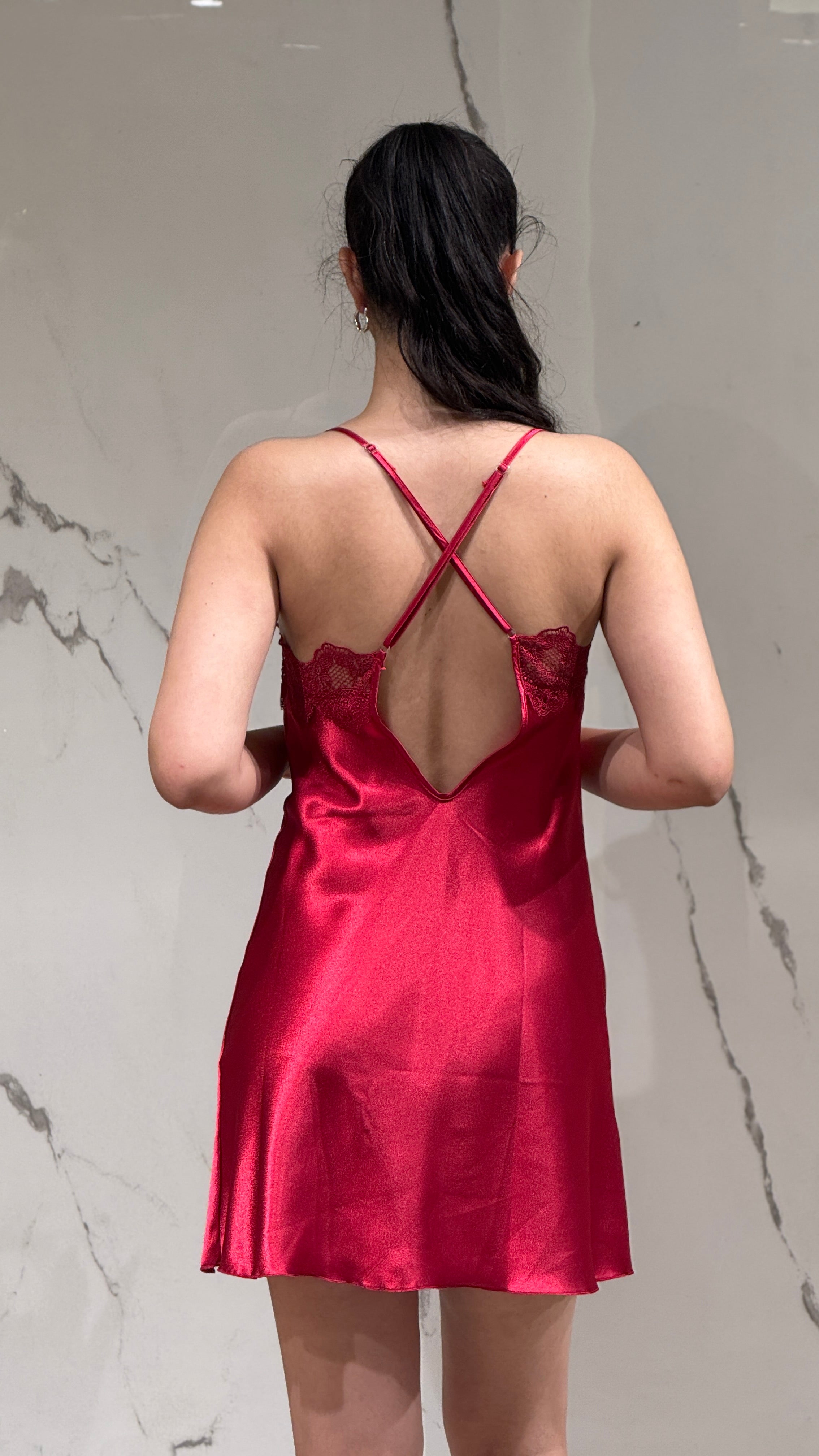 Saten Sabahlık Dantelli - 6'lı Set Takım