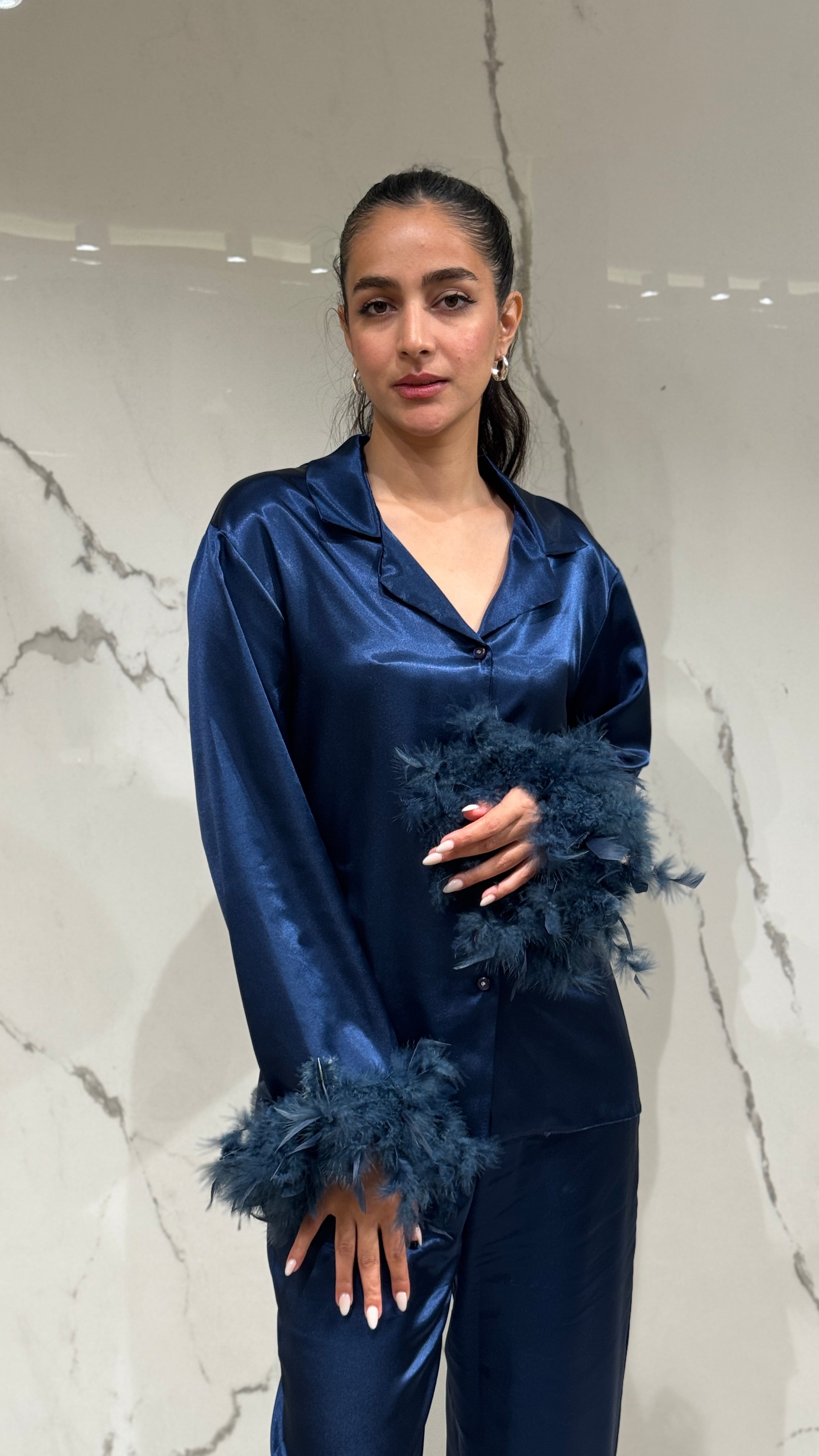 Saten Sabahlık 6'lı Set Takım