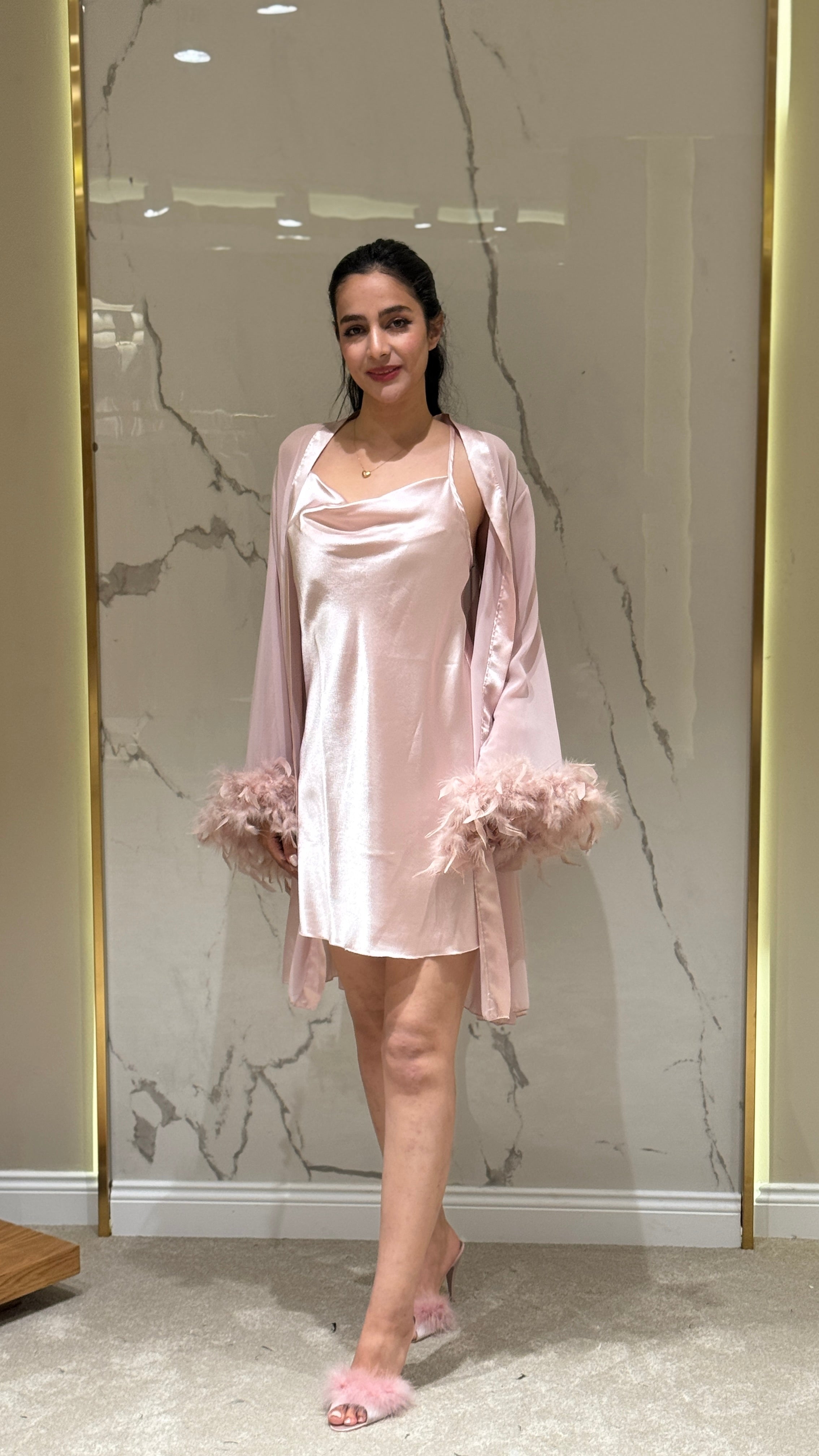 Saten Sabahlık 6'lı Set Takım