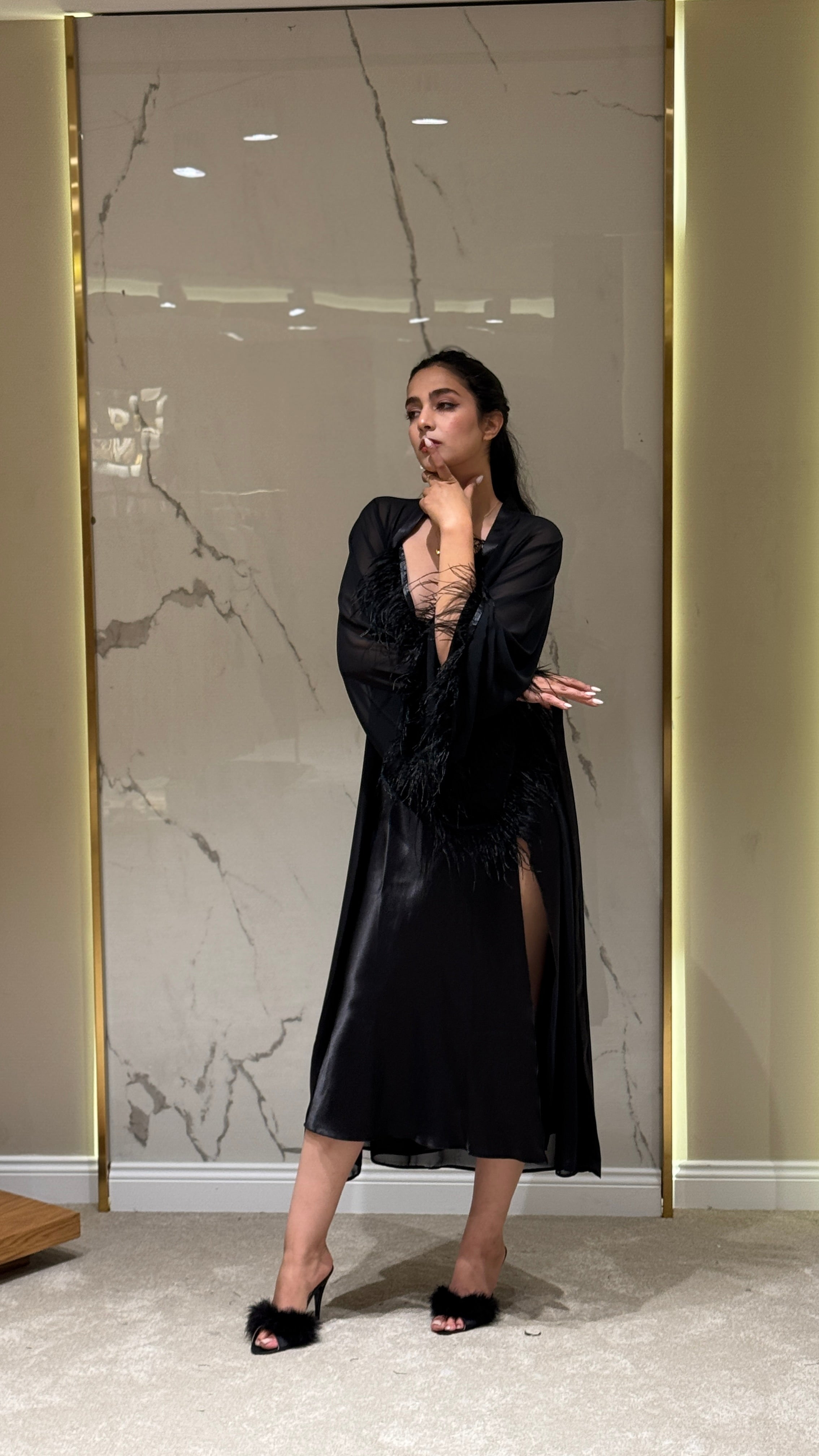 Saten Sabahlık - Püskül Detaylı