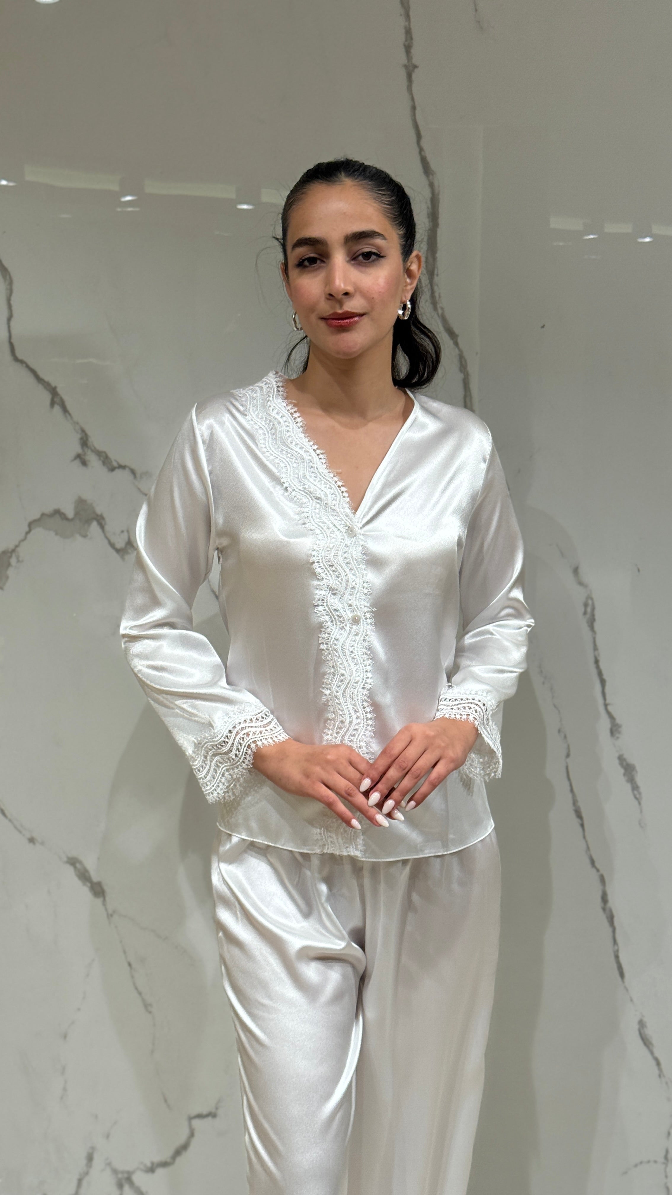 Saten Sabahlık 6'lı Set Takım