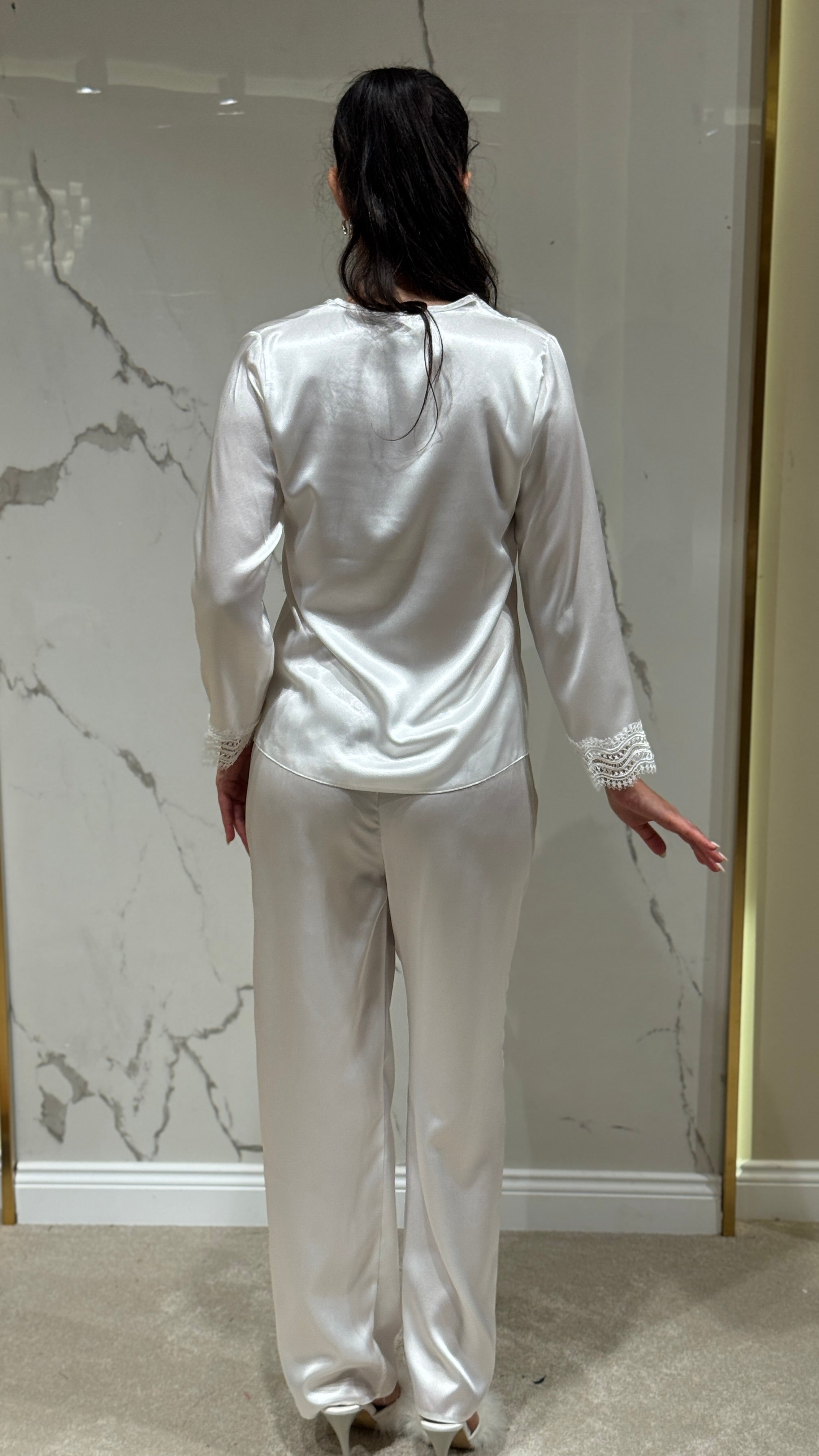 Saten Sabahlık 6'lı Set Takım