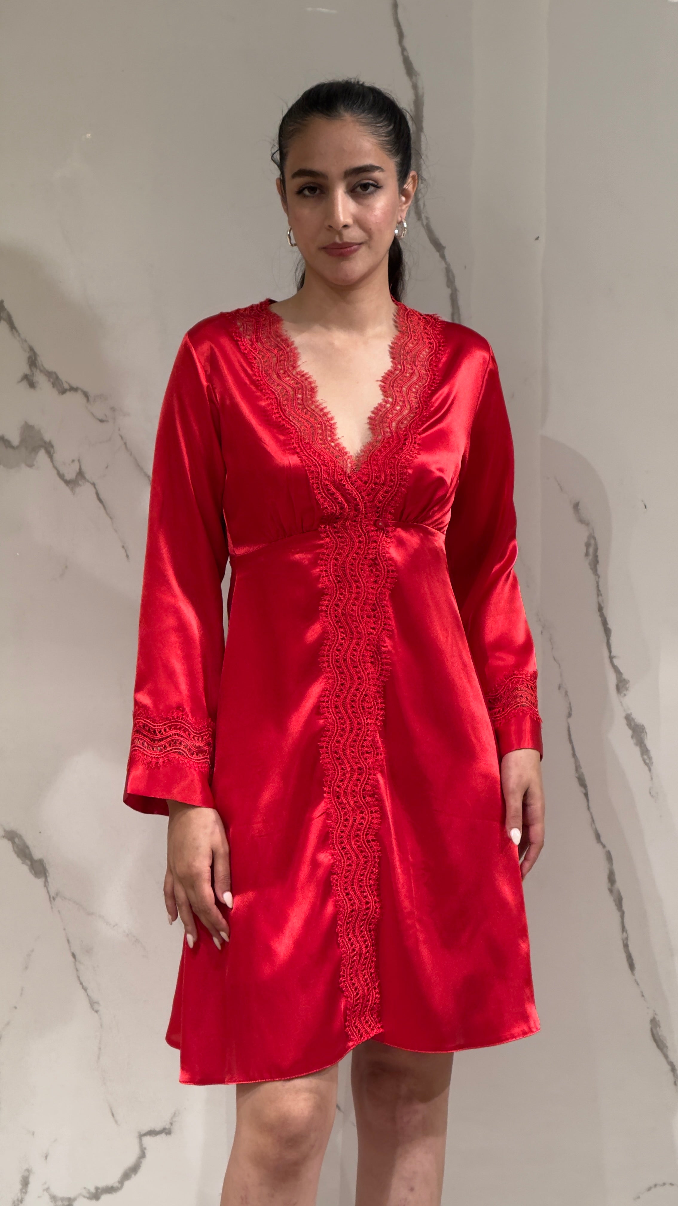 Saten Sabahlık 6'lı Set Takım