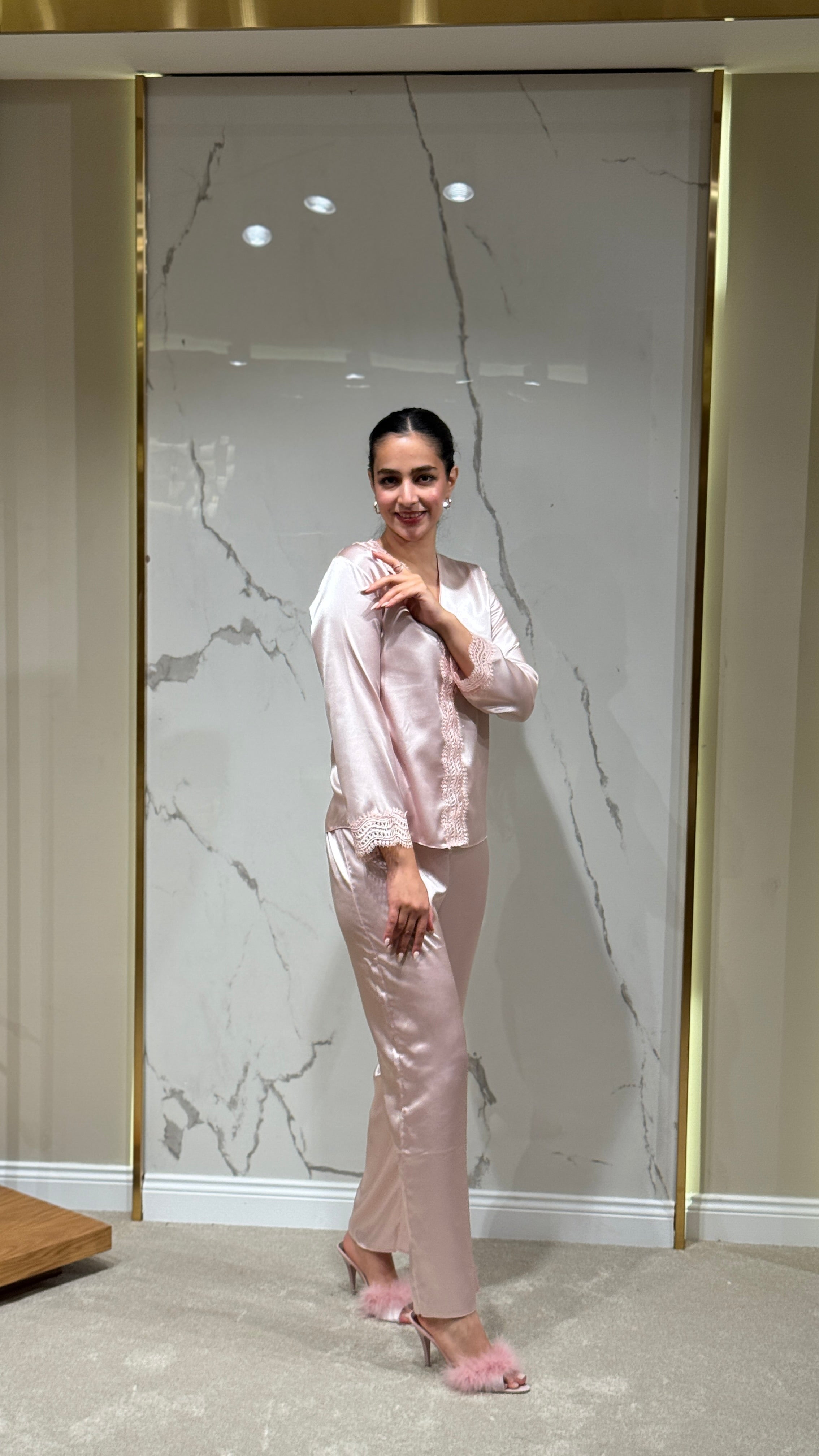 Saten Sabahlık 6'lı Set Takım