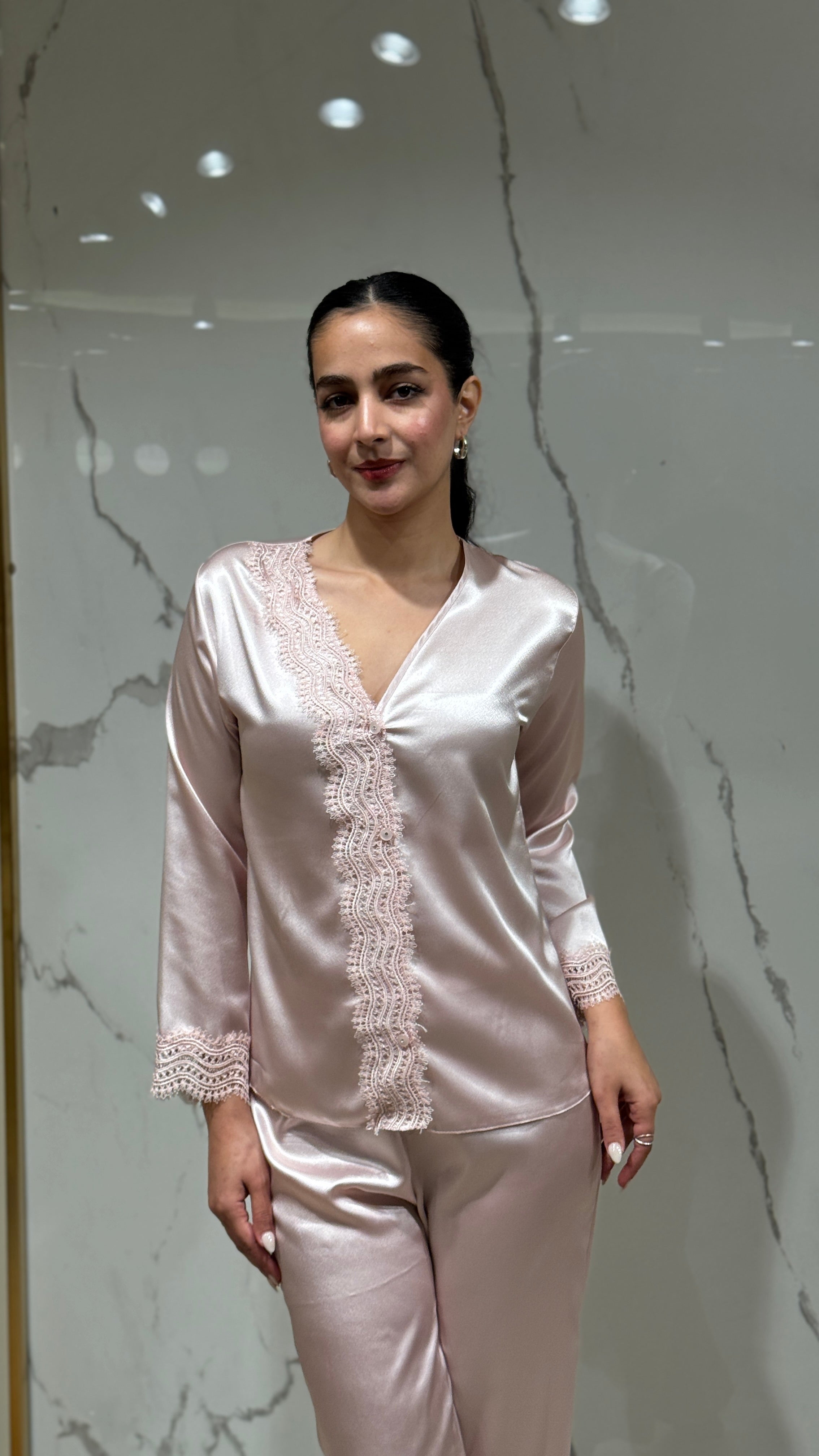 Saten Sabahlık 6'lı Set Takım